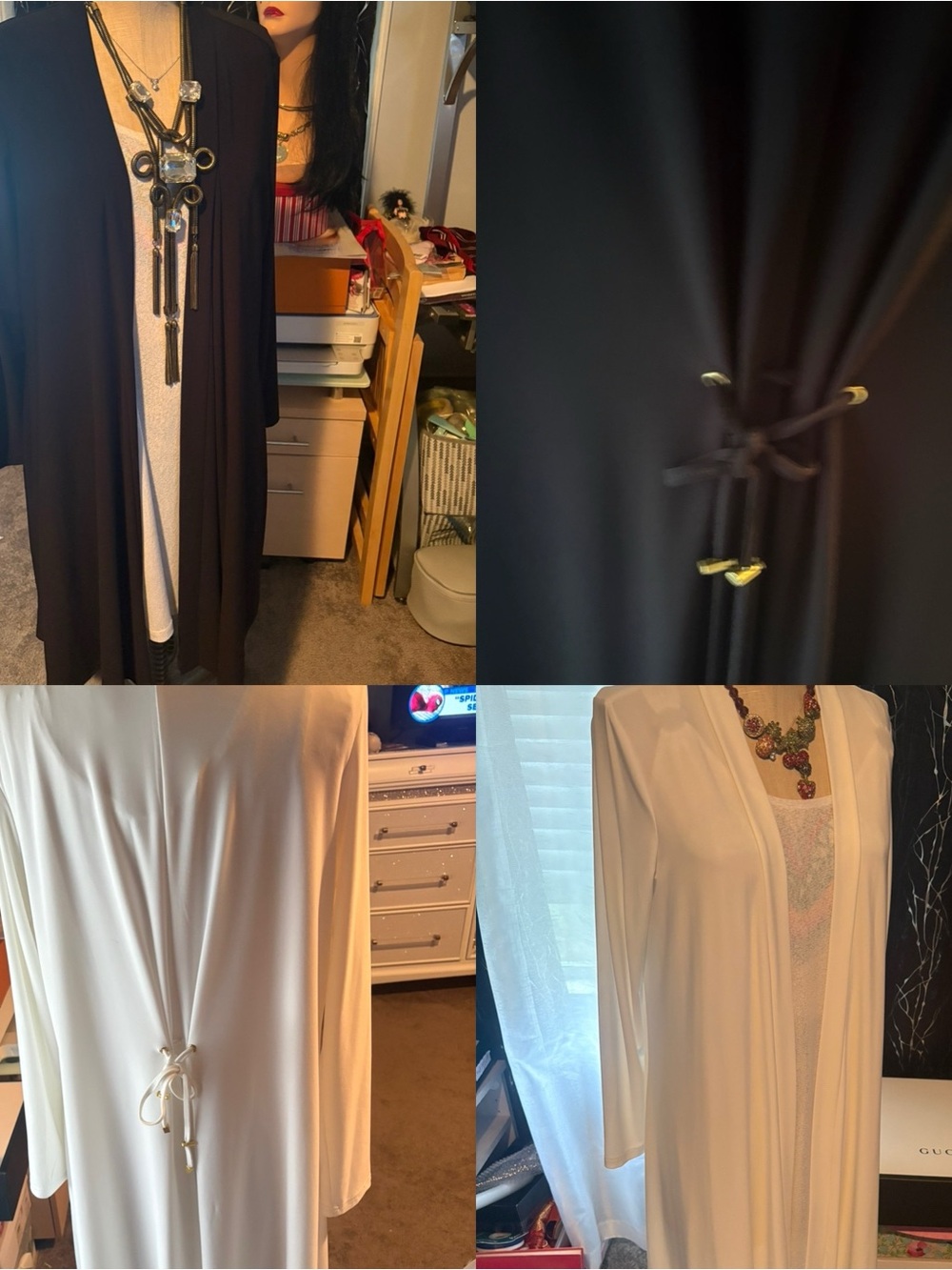 Rev Fran RETIRED. Price for 2 Nina Leonard . Xl  Duster Cardigan YOU NEED!!